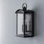Lanterne murale en fer 2 lumières Alletta H 19,72 po avec capteur de crépuscule à l'aube Alletta-531502300