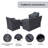 Ejnar 4-Piece Conversation Sets Group Seating Patio Furniture Covers