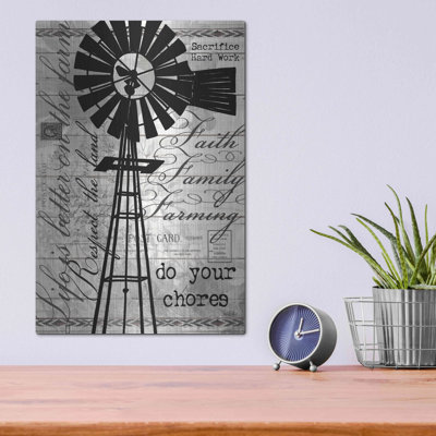Do Your Chores Windmill' by Cindy Jacobs, Metal Wall Art
