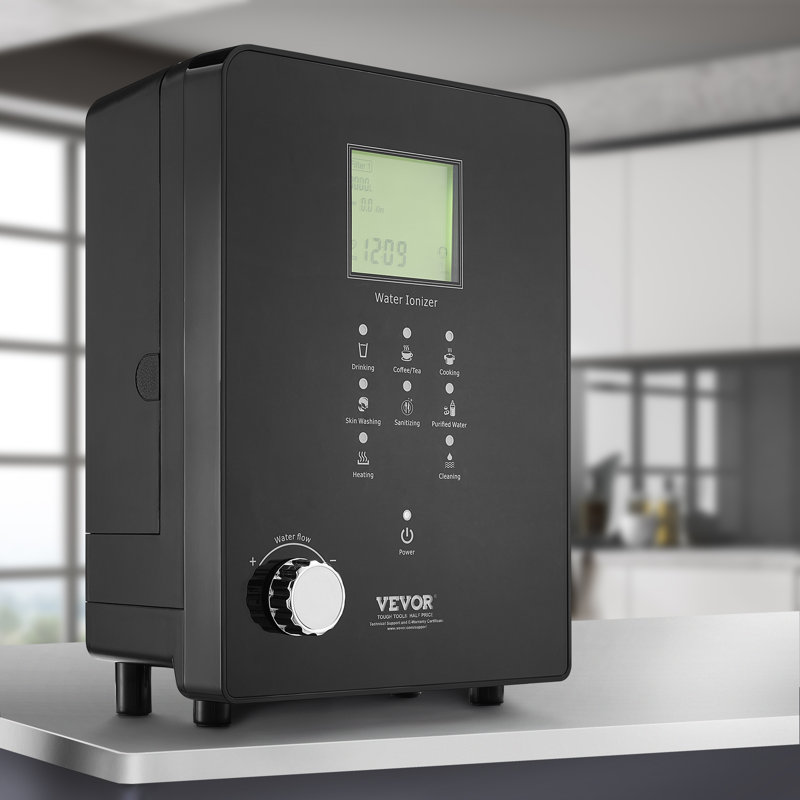 Machine d'ionisation de l'eau alcaline VEVOR, purificateur d'eau à acide alcalin à pH 3-11.2,