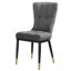 Chaise rembourrée moderne avec structure en métal-456032067
