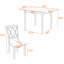 Ensemble de table de salle à manger multifonctionnel - Conception pliante compacte avec sièges confortables-619025995-607003019