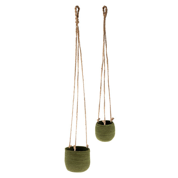 hanging woven baskets