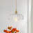 Elegant 10" Single-Light Scalloped Petal Glass Pendant-1001525543