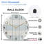 Horloge murale en verre 12 po