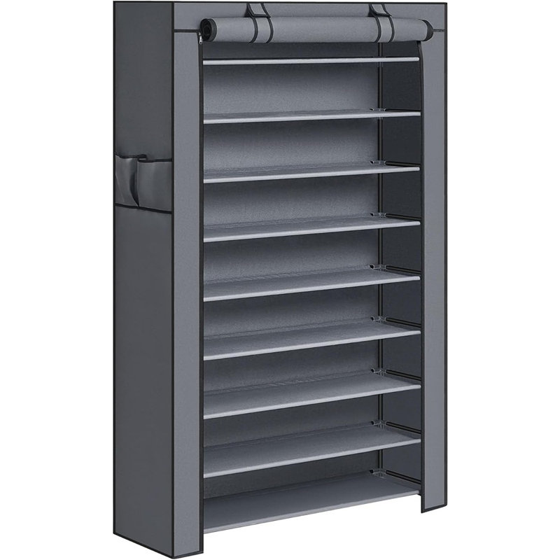 50 Pair Shoe Rack, Gray