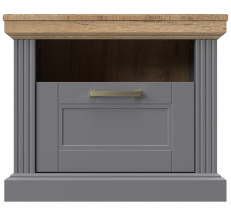 24.41'' W Nightstand, Gray