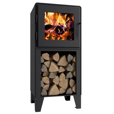 MF Fire Nova 1500 Square Feet Direct Vent Freestanding Wood Burning Stove