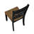 Modern Farmhouse Dining Chairs Set of 2, 2-Tone Black Brown Wooden Dining Chairs with Classic X-Back Design, Rustic Contemporary Kitchen Dining Room Furniture
