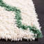 Suez Geometric Ivory/Green Area Rug-1373355131