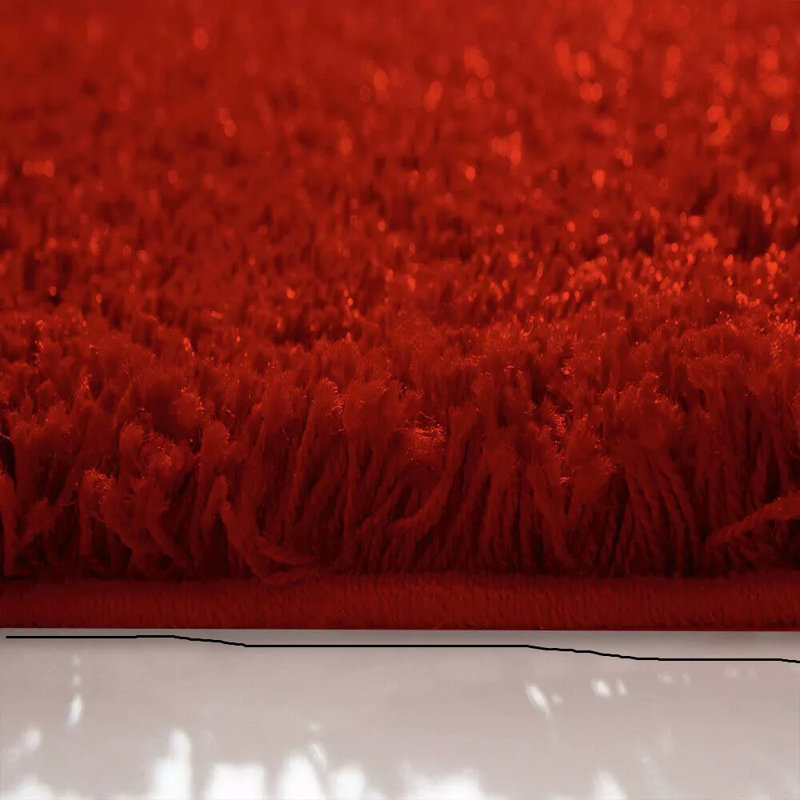 Shaggy Area Rug, Round 120 cm