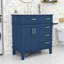 Meuble-lavabo élégant avec rangement - conception élégante, portes à fermeture en douceur-12345256