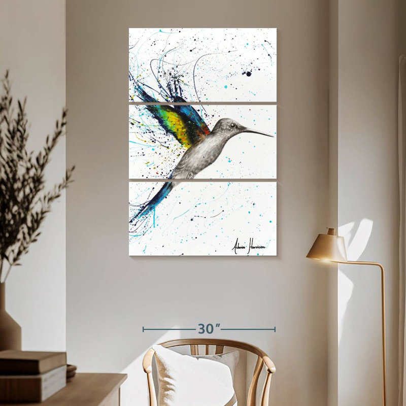 Colibri heureux Brampt, H 65 po x l 42 po