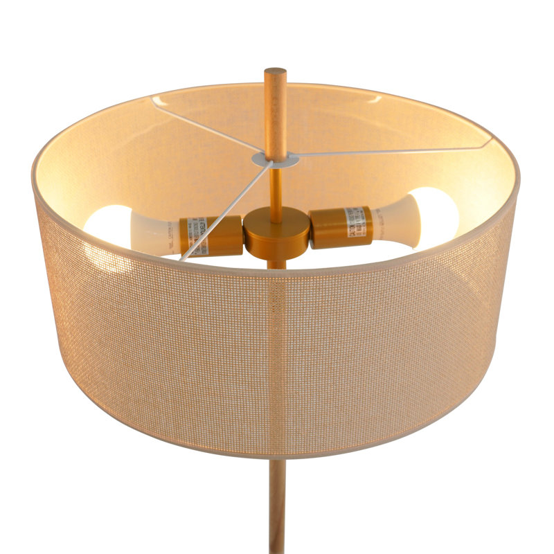 Lampe sur pied Lirian - Chêne et naturel