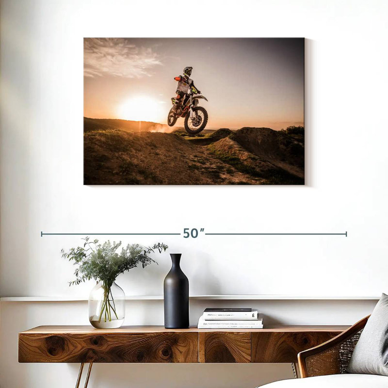 Dirt Bike Racer, H 24 po x l 36 po