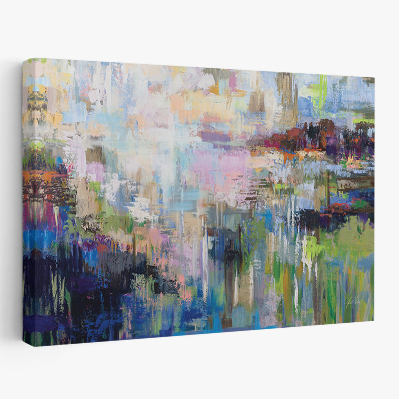 Abstract Blu - Forecast, 16" H x 24" W