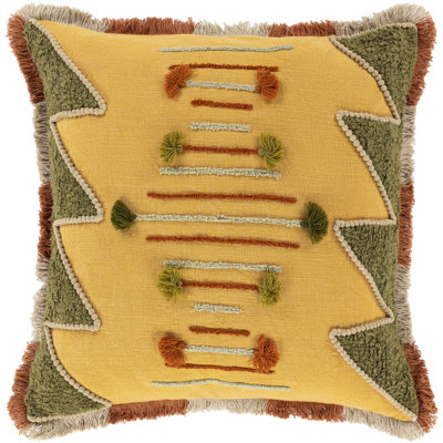 Suat Geometric Cotton Reversible Pillow Cover