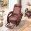 Chaise berçante en rotin naturel naturel-102437763