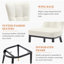 Chaise de salle à manger rembourrée et revêtue de velours-1209405582
