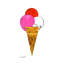 Ice Cream Dessert, c. 1959 (red, pink, and white)-987857378