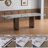 Extendable 63'' to 94.5'' Dining Table,Rectangular Sintered Stone Top,Stainless Steel Legs for 6-10 People