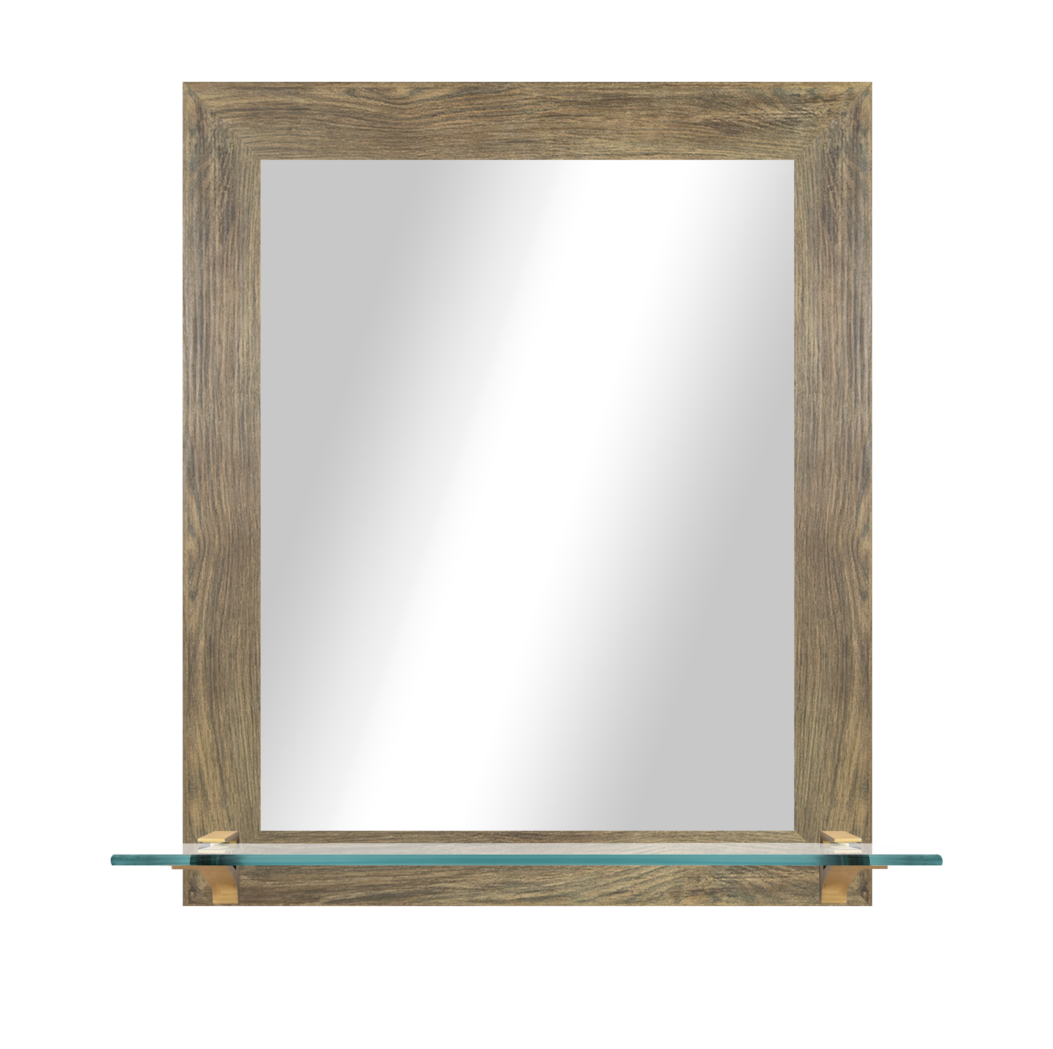 Gracie Oaks Mirror with Glass Shelf - Wayfair Canada