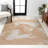 Coban Abstract Two-Tone Modern Orange/Beige/Cream Rug-69807386