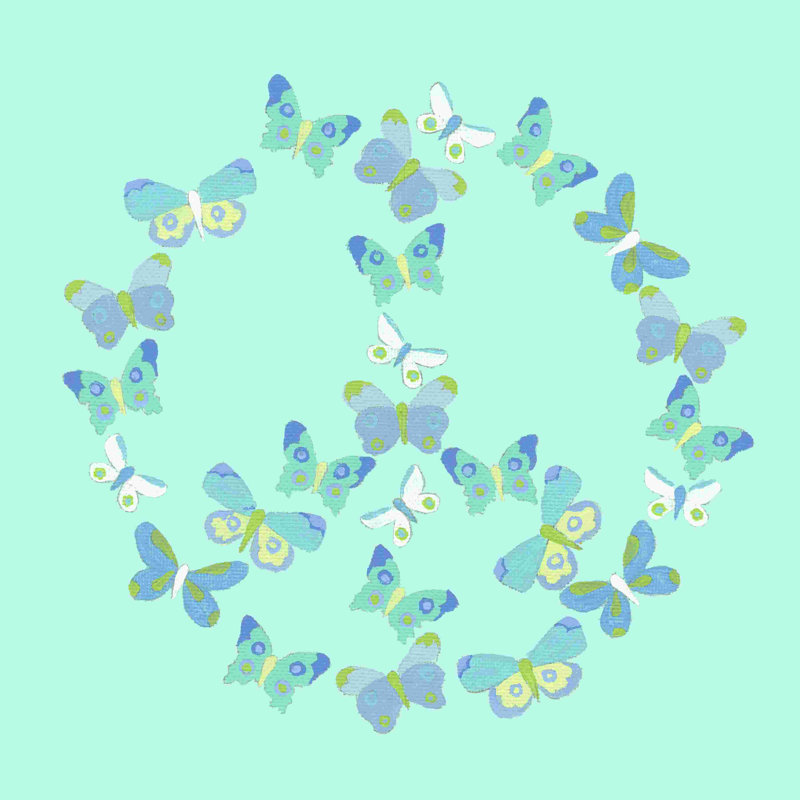 " Peace Collection V " by Syeda Mleeha Shah, 12" H x 12" W  