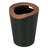 Home Zone Living 2-Pack Round 2 Gallon Wastebasket Set with Open Top and Bag Holder