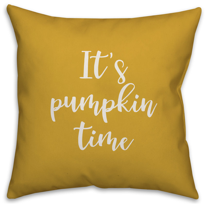  Coussin It's It's Pumpkin Time, Moutarde, Housse de coussin