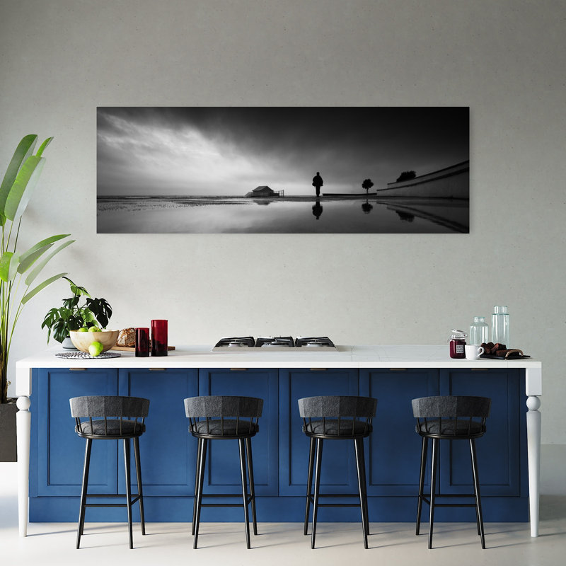 Solitary Beach Reflection by Paulo Nogueira - Wrapped Canvas Panoramic Print, 50.8 cm H x 152.4 cm W