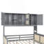 Lit de jour double avec lit gigogne simple, armoire et tablette tout-en-un-803722804