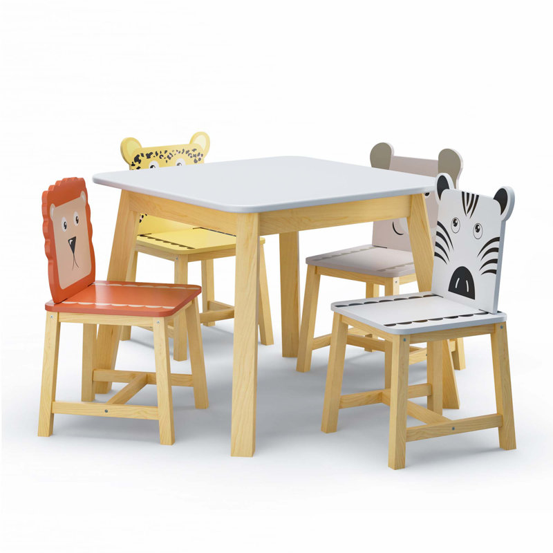 5 Piece Kiddy Table And Chair Set