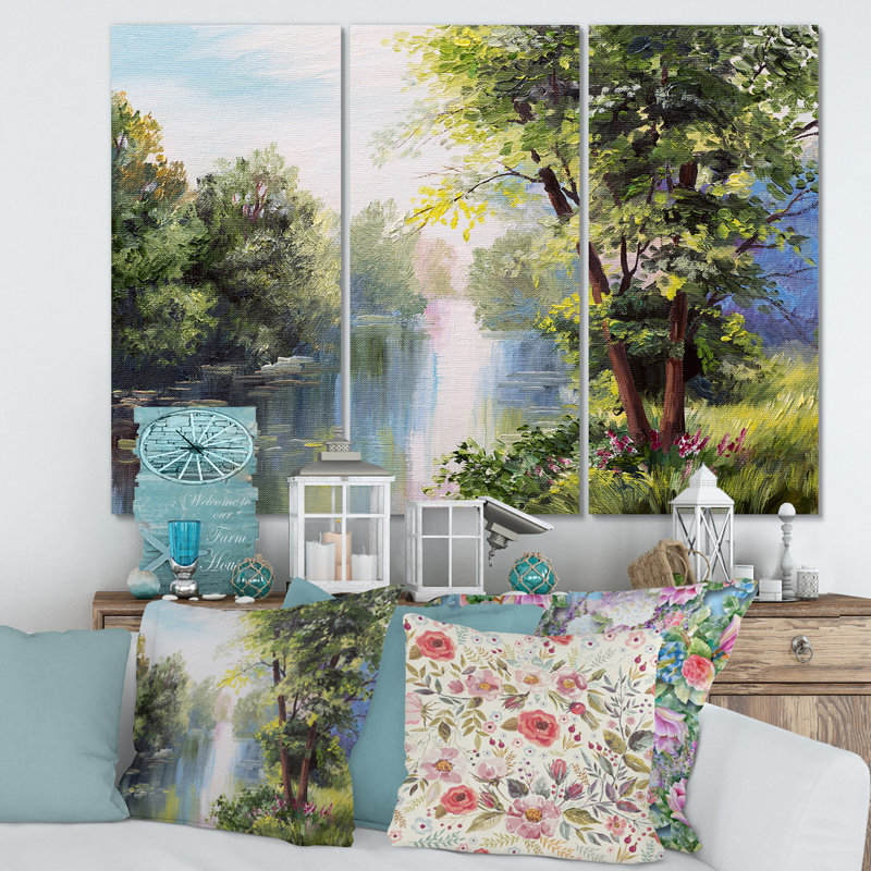 Paysage - peinture sur toile tendue