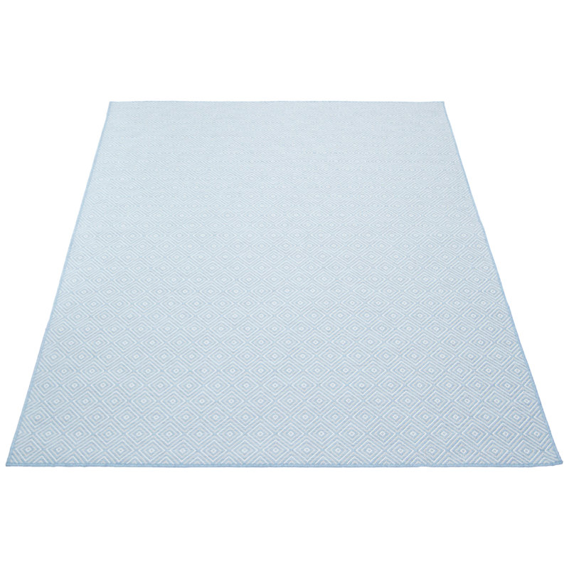 Tapis intérieur / extérieur bleu Rundell, Rectangle 5 pi 3 po x 7 pi 3 po
