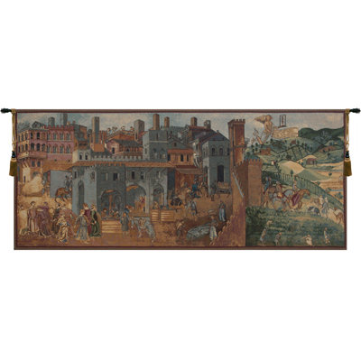 Italian Loom Woven Cotton Blend Wall Hanging