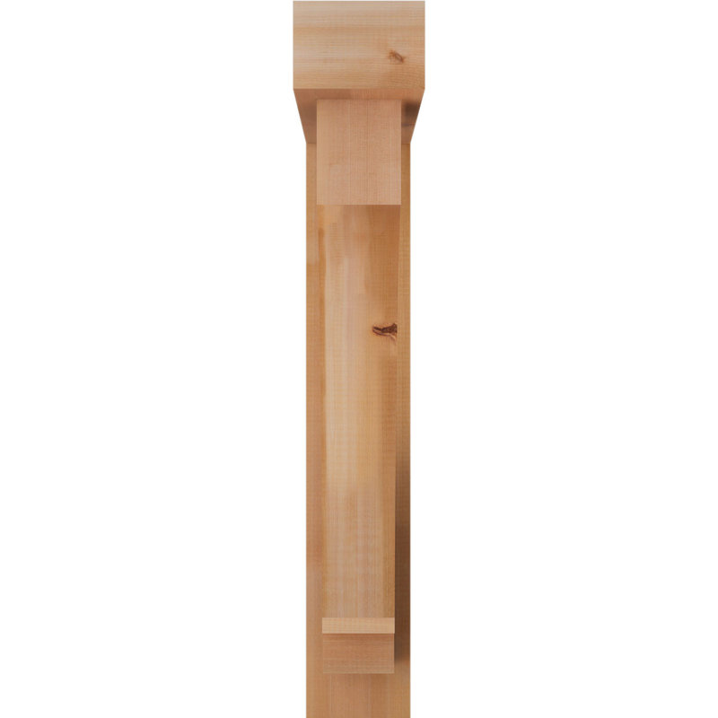 Support de bloc impérial avec entretoise décalée, 38 x 30, Cèdre rouge occidental de l 6 po (scié brut)