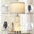 Table Lamps Nightlight 2in1 Glass Ink Textile 2-Way Touch Switch(Set of 2)-983158756