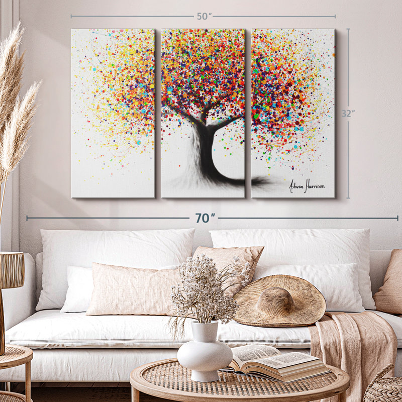 " Rainbow Soul Tree ", 32" H x 50" W x 1.25" D