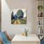 Paysage de campagne sereine, art mural sans cadre, 16 x 16