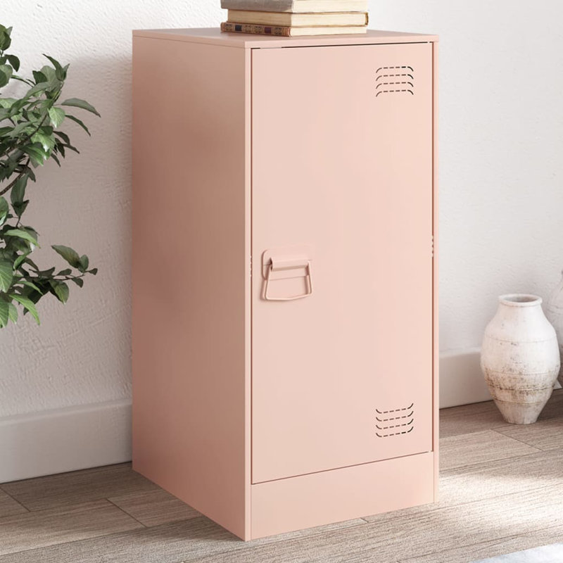 Amariee Steel Accent Cabinet, Pink