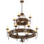 Lustre à 12 lumières de style bougie Lorenzo