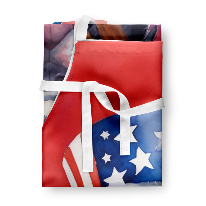 Patriotic American Apron, Greater Swiss Mountain Dog
