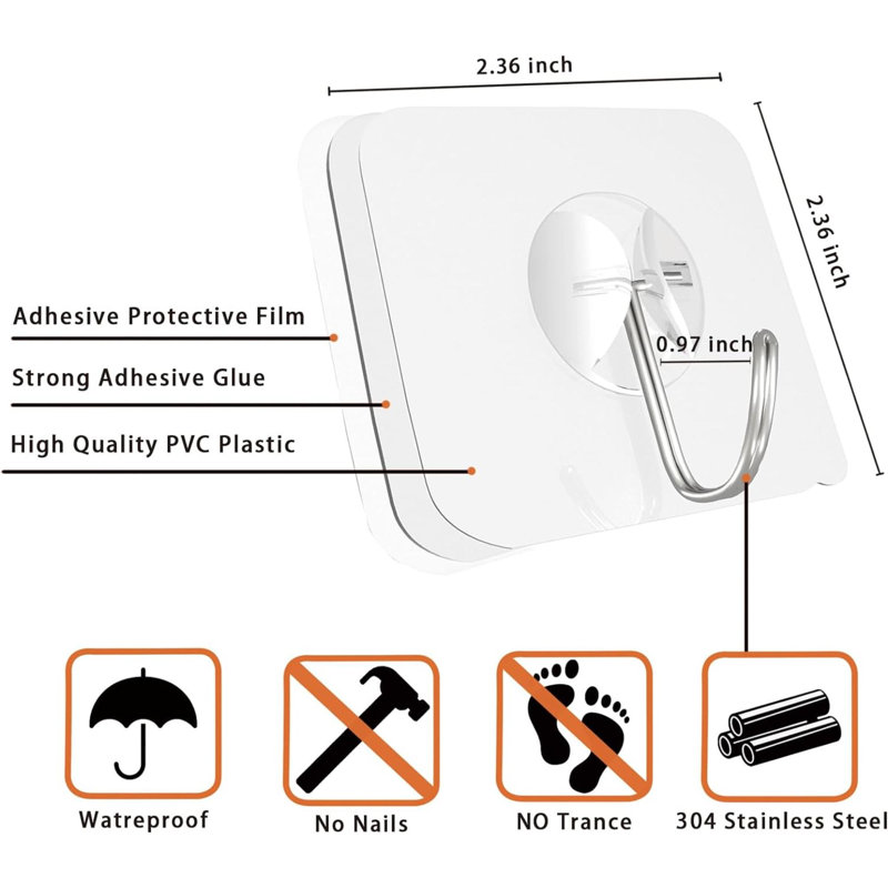 Heavy Duty Wall Mounted Towel Hook