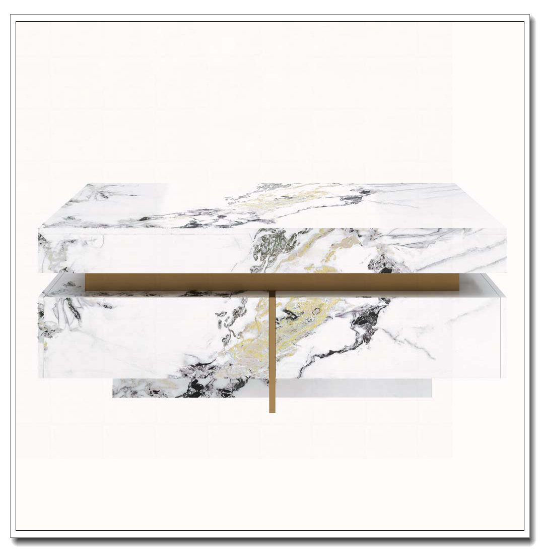 Latitude Run® Glossy Square Storage Coffee Table With 4 Drawers ...