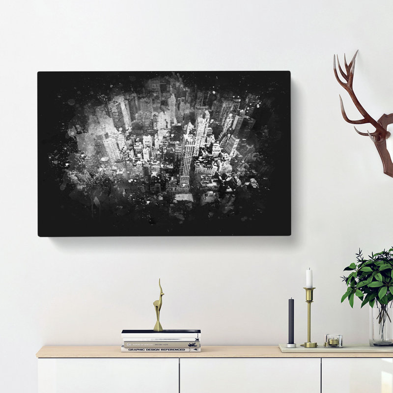 Birds Eye View Of New York City - Wrapped Canvas, 50cm H x 76cm W x 3cm D