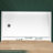60 In L X 36 In W ADA Single Low Threshold Shower Base With Slope Type Threshold, Three Flange Shower Pan Non-Slip Shower Tray, Matching Glossy Surface Open Design, Wheel Chair Access, Low Profile, White-128706591