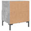 Aaeryn 40cm W Iron Bedside Table-200044958