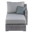Elle Decor Vallauris 101.5''W 5-Person Reversible Outdoor Sectional with Storage, Gray