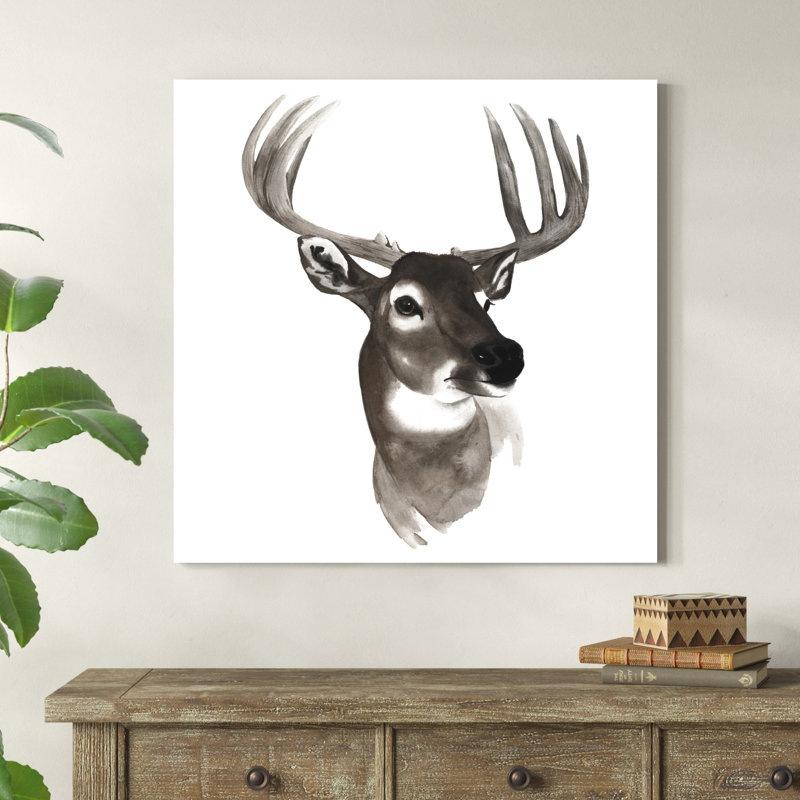 Western Animal Study VI par Grace Popp - peinture sur toile tendue, H 36 po x l 36 po x P 1,25 po